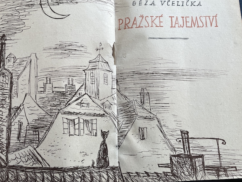 vnitřní ilustrace Pražské tajemství