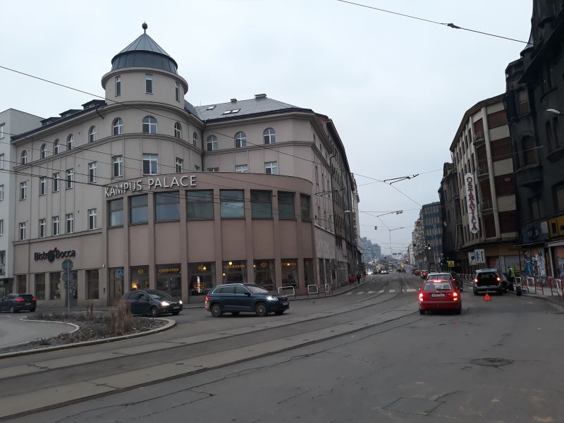 das ehemalige Kaufhaus von Ferdinad Aufricht mit dem Café Europa