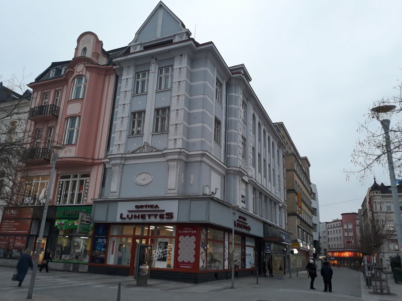 Ostrava Das Haus von den Erben von Anna Prunner auf der Ecke des Masaryk Platzes (Hauptplatz)