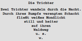 Die Trichter Ch. Morgenstern