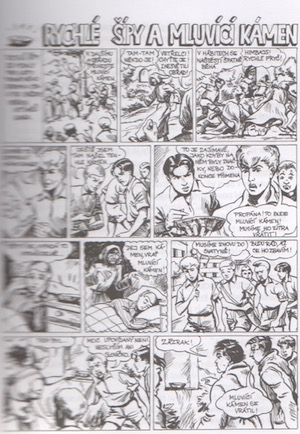 Hrnčíř, komiks Rychlé šípy v Ostrově uctívačů ginga